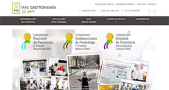 Desktop Screenshot of ipacgastronomia.com