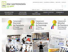 Tablet Screenshot of ipacgastronomia.com